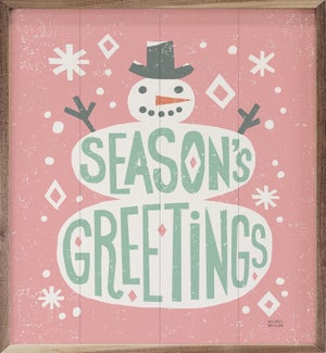 Christmas Whimsy Snowman Vintage By Michael Mullan